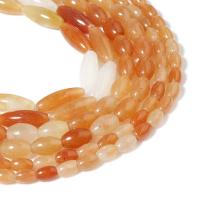 Lettere Imperial Jade Bead, du kan DIY, gul, Solgt Per 38 cm Strand