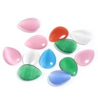 Cabochon in occhi di gatto, Lacrima, colori misti, 10PC/borsa, Venduto da borsa