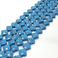 Beads Gemstone misti, Pietra naturale, trifoglio quattro petali, lucido, DIY, nessuno, 11mm, Venduto per 38 cm filo