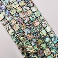 Abalone -Shell-Beads, conchiglia Abalone, Quadrato, DIY, colori misti, Venduto per 38 cm filo