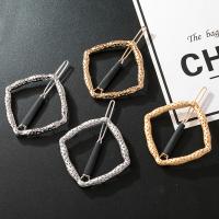 Haar Clip, Zinc Alloy, Rhombus, plated, mode sieraden & voor vrouw, meer kleuren voor de keuze, 44x40mm, Verkocht door PC