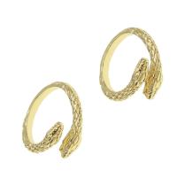 Brass Cuff Finger Ring Snake Adjustable & for woman golden Sold By PC