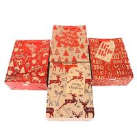 Bolso del regalo de la Navidad, Papel, estampado en caliente, Diseño de Navidad & diverso tamaño para la opción & diferentes patrones para la opción, Vendido por UD