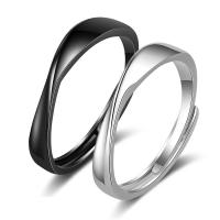 Par Finger Ringar, Mässing, plated, Unisex & olika storlek för val, fler färger för val, nickel, bly och kadmium gratis, 4mm, Säljs av PC