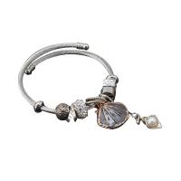 acciaio inox Europea Cuff Bangle, Regolabile & per la donna & smalto & con strass, nessuno, Venduto da PC