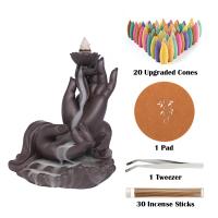 Backflow Incense Burner Purple Clay for home and office nickel lead & cadmium free Sold By PC