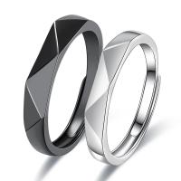 Par Finger Ringar, Mässing, Geometriskt mönster, plated, Unisex & olika storlek för val, fler färger för val, nickel, bly och kadmium gratis, 3.50mm, Säljs av PC