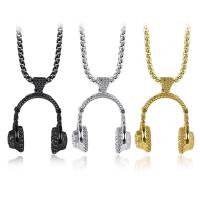 Acier titane collier, avec 3mm chaînes de rallonge, Placage, chaîne de boîte & styles différents pour le choix & pour homme, plus de couleurs à choisir, 33x43mm, Longueur Environ 600 mm, Vendu par PC