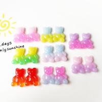 Fashion Resin Cabochons Bear epoxy gel candy style Sold By Bag