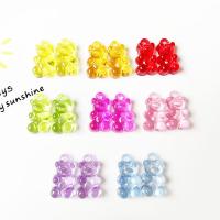 Resin Pendant Bear epoxy gel candy style Sold By Bag