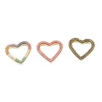 Cubic Zirconia Micro Pave Brass Pendant Heart micro pave cubic zirconia Sold By PC