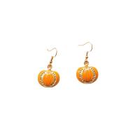 Zinc Alloy Oorbellen, plated, Halloween Jewelry Gift & verschillende stijlen voor de keuze & voor vrouw & glazuur, meer kleuren voor de keuze, 3-6cm, Verkocht door pair