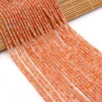 Golden Mansikka Helmi, Abacus, luonnollinen, tee-se-itse & kasvot, oranssi, 3x2mm, Myyty Per 38 cm Strand