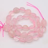 Natuurlijke Rose Quartz parels, Rozenkwarts, Onregelmatige, DIY, roze, 10-12mm, Per verkocht 38 cm Strand