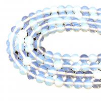 Sea Opal Χάντρες, Γύρος, γυαλισμένο, DIY, λευκό, Sold Per 38 cm Strand