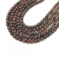 Tiger Eye Beads, Runde, poleret, du kan DIY, blandede farver, Solgt Per 38 cm Strand