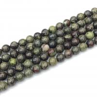 Dragon Blood stone Beads Round polished DIY mixed colors Sold Per 38 cm Strand