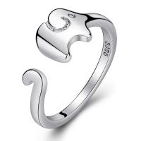 cobre Cuff Ring Finger, Elefante, joias de moda & para mulher, cor original, 16mm, vendido por PC