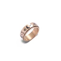 Acier titane bague, Placage, normes différentes pour le choix & pour homme, plus de couleurs à choisir, 8mm, Vendu par PC