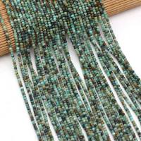 Turquoise africain goutte, abaque, naturel, DIY & facettes, couleurs mélangées, 2x3mm, Vendu par 38 cm brin