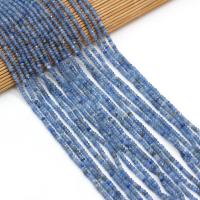 Kyaniitti Helmi, Abacus, luonnollinen, tee-se-itse & kasvot, sininen, 2x3mm, Myyty Per 38 cm Strand