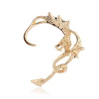 Sinc Alloy Earring chufa, Dragon, unisex, dathanna níos mó le haghaidh rogha, 48x36mm, Díolta De réir PC