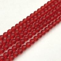 Fashion Glazen kralen, Glas, Ronde, gepolijst, imitatie natuurlijke quartz & DIY, rood, Per verkocht 38 cm Strand