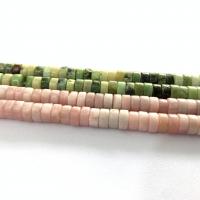 Opal Bead, Flat Round, polerad, DIY, fler färger för val, 2x4mm, Såld Per 38 cm Strand