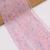 Morganite Helmi, Abacus, tee-se-itse & kasvot, violetti vaaleanpunainen, 2x3mm, Myyty Per 38 cm Strand