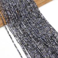 Tansaniitti Helmi, Abacus, tee-se-itse & kasvot, sekavärit, 2x3mm, Myyty Per 38 cm Strand