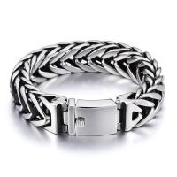 acero inoxidable Pulsera, pulido, para hombre, color original, 17mm, longitud 9.06 Inch, Vendido por UD