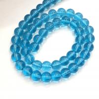 Kerek Kristály gyöngyök, csiszolt, DIY, Crystal Bermuda Blue, Naponta eladott 38 cm Strand