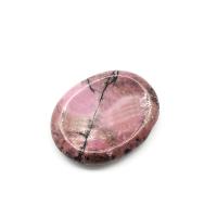 Rhodonite poleret, Massage, blandede farver, 45x35x8mm, Solgt af PC