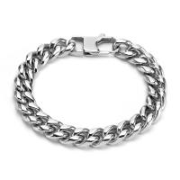 Titanium Steel Rannerengas, päällystetty, erikokoisia valinnalle & Curb Chain & ihmiselle, enemmän värejä valinta, 10mm, Myymät Strand