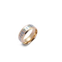 Partículas de acero anillo, chapado, diverso tamaño para la opción & para hombre, más colores para la opción, 8mm, Vendido por UD