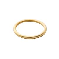 Titanium Staal Bangle, gold plated, voor vrouw & mat, gouden, 58x6mm, Verkocht door PC