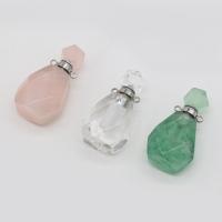 Natural Stone Perfume Bottle Pendant DIY Sold By PC