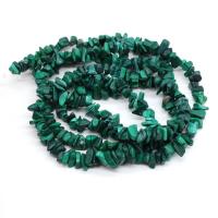 Chips de pierres précieuses, Malachite, DIY, vert, 3x5-4x6mm, Vendu par Environ 80 cm brin