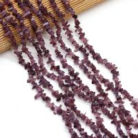 Chips πολύτιμων λίθων, Purple Agate, DIY, βαθύ κόκκινο, 3x5-4x6mm, Sold Per 40 cm Strand