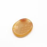 Red Agate polerad, Massage, blandade färger, 45x35x8mm, Säljs av PC