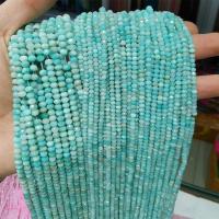 Amazoniet kralen, Abacus, DIY & gefacetteerde, blauw, Per verkocht Ca 38 cm Strand