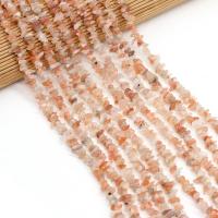 Edelsteen chips, Sun Agate, DIY, gemengde kleuren, 3x5-4x6mm, Per verkocht 40 cm Strand