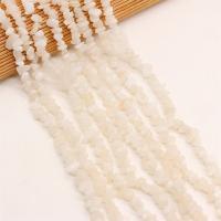 Gemstone фишки, Белый агат, Кусочки, DIY, белый, 3x5-4x6mm, Продан через 40 см Strand