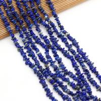 Lapis Lazuli Koralik, Czipsy, DIY, niebieski, 3x5-4x6mm, sprzedawane na 40 cm Strand