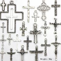 Zinc Alloy Cross Přívěsky, Zinek, á, smíšený & dutý, 20-40mm, 22PC/nastavit, Prodáno By nastavit