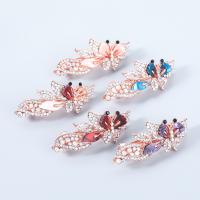 Hair Clip Zinc Alloy with Resin fashion jewelry & for woman & with rhinestone Sold By PC