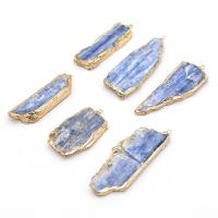 cianite pendente, with Lega, Irregolare, DIY, blu, 10x13-12x40mm, Venduto da PC