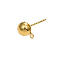 Messing Earring Drop Component, gold plated, 8mm, Verkocht door PC