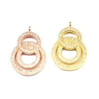 Cubic Zirconia Micro Pave Brass Pendant Calabash micro pave cubic zirconia Sold By PC