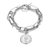 Sinc Alloy Bracelet, plátáilte, do bhean, dathanna níos mó le haghaidh rogha, 23mm, Fad 19.5 cm, Díolta De réir PC